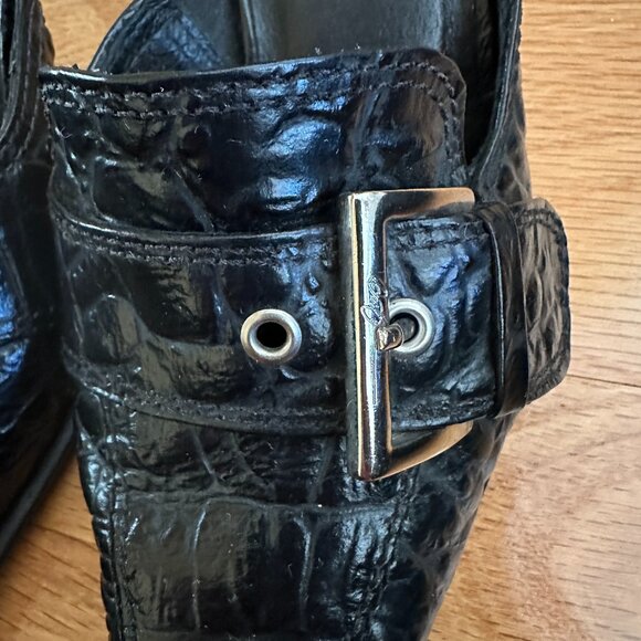 Cole Haan Black Mules with Buckle Detail - Picture 6 of 14